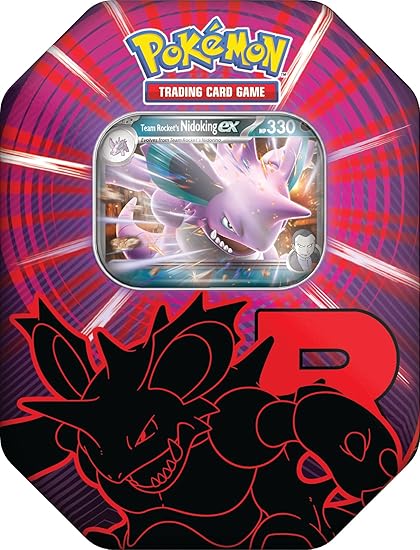 Pokemon - Team Rocket Tin - Team Rocket's Nidoking Ex