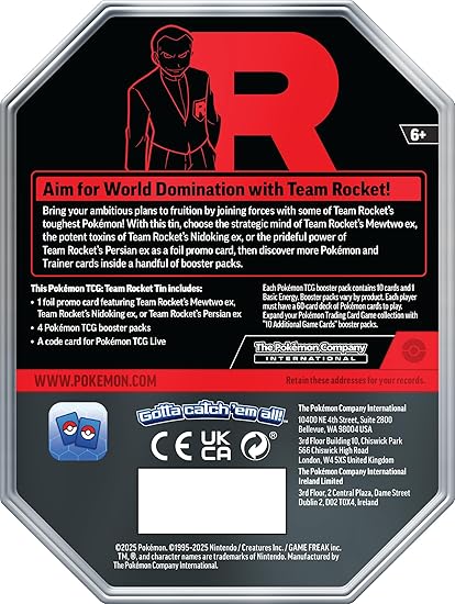 Pokemon - Team Rocket Tin - Team Rocket's Mewtwo Ex