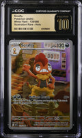 2025 Pokemon Scarlet & Violet White Flare IR Scrafty #139 CGC 10 PRISTINE