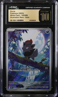 2025 Pokemon Scarlet & Violet White Flare IR Zorua #142 CGC 10 PRISTINE