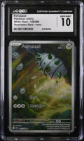2025 Pokemon Scarlet & Violet White Flare IR Ferroseed #148 CGC 10 GEM MINT