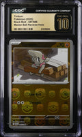 2025 Pokemon Black Bolt Master Ball Reverse Holo Timburr #047 CGC 10 PRISTINE