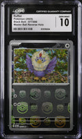 2025 Pokemon Black Bolt Master Ball Reverse Holo Rufflet #077 CGC 10 GEM MINT