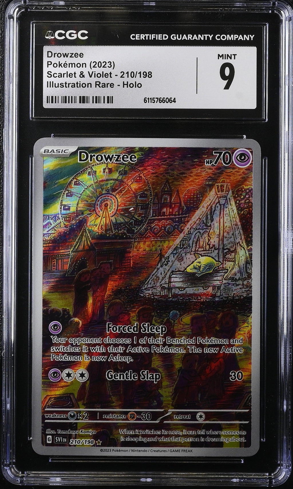 2023 Pokemon Scarlet & Violet IR Drowzee #210 CGC 9 MINT