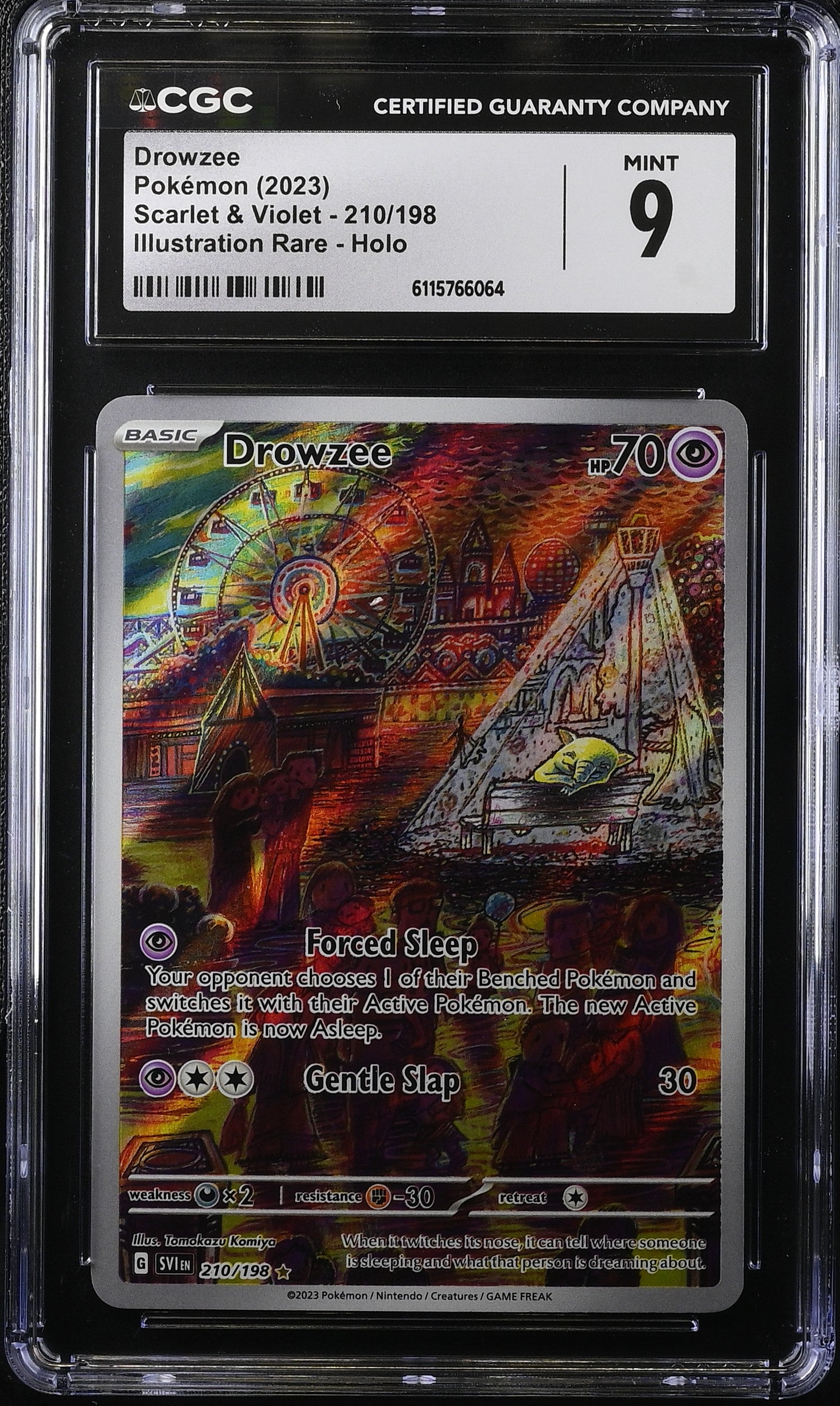 2023 Pokemon Scarlet & Violet IR Drowzee #210 CGC 9 MINT