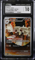 2025 Pokemon Mega Evolution IR Garganacl #147 CGC 10 GEM MINT