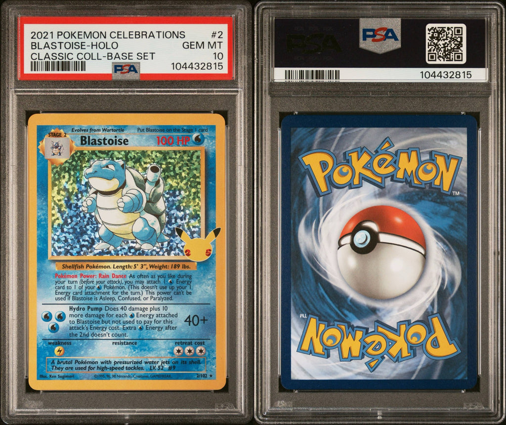 Pokemon - 25th Anniversary Base Blastoise PSA 10 GEM MT